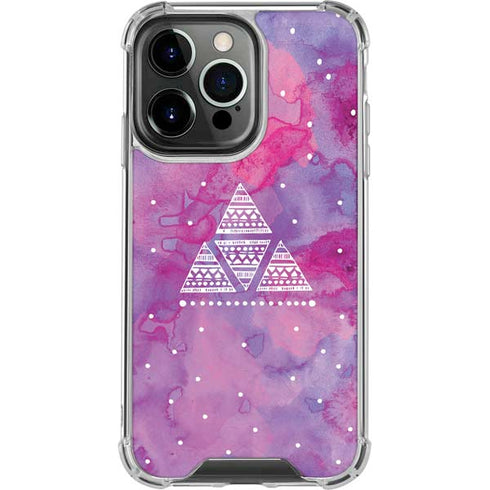 Pink Tribal Euphoria iPhone 16 Pro Clear Case