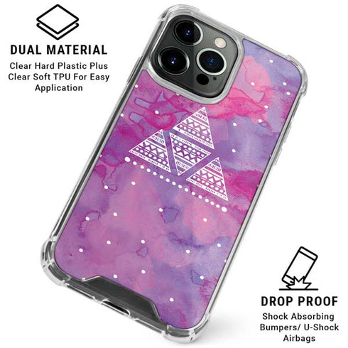 Pink Tribal Euphoria iPhone 16 Pro Clear Case