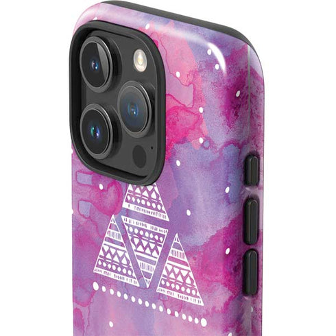 Pink Tribal Euphoria iPhone 16 Pro Max Impact Case