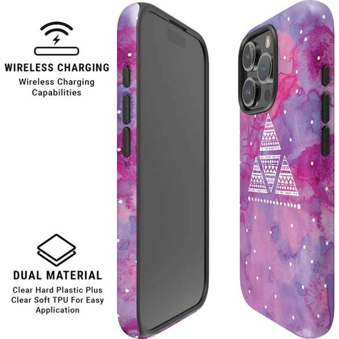 Pink Tribal Euphoria iPhone 16 Pro Max Magsafe Impact Case