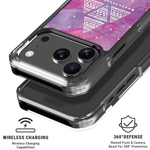 Pink Tribal Euphoria iPhone 18 Pro Clear Case