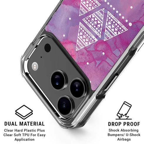 Pink Tribal Euphoria iPhone 18 Pro Clear Case