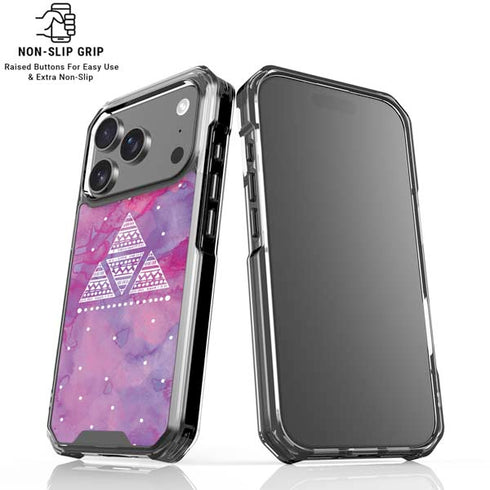 Pink Tribal Euphoria iPhone 18 Pro Clear Case