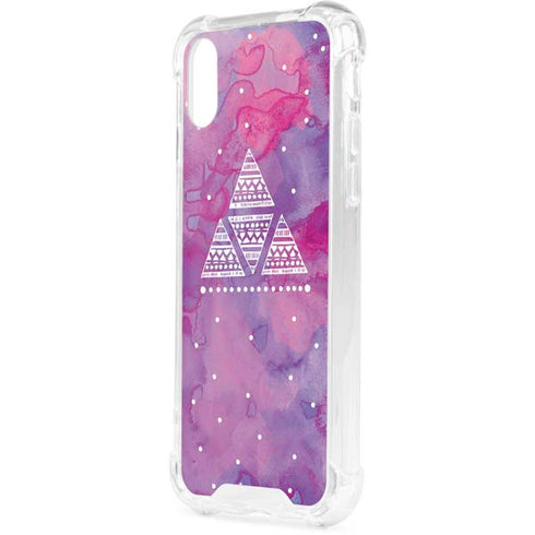 Pink Tribal Euphoria iPhone XS Clear Case