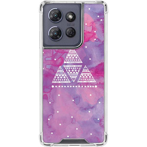 Pink Tribal Euphoria Moto G 5G (2025) Clear Case