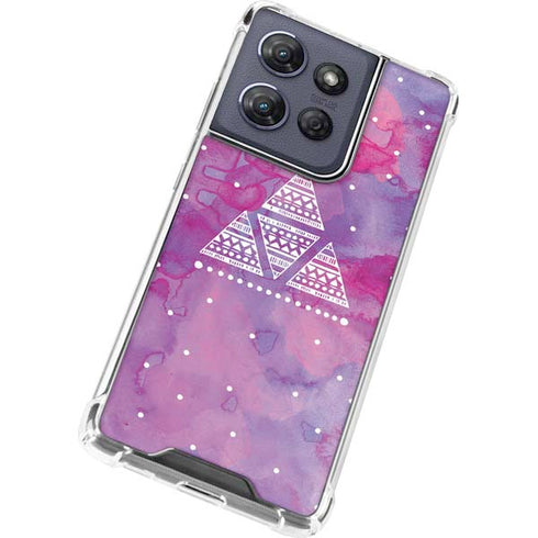 Pink Tribal Euphoria Moto G 5G (2025) Clear Case