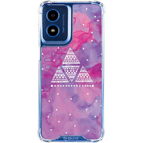 Pink Tribal Euphoria Moto G 5G (2024) Clear Case