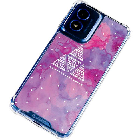 Pink Tribal Euphoria Moto G 5G (2024) Clear Case