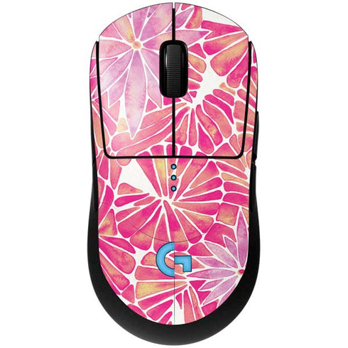 Pink Water Lilies by Cat Coq G Pro Wireless Gaming Mouse Skin