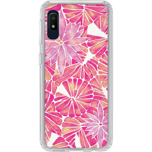Pink Water Lilies by Cat Coq Galaxy Cases