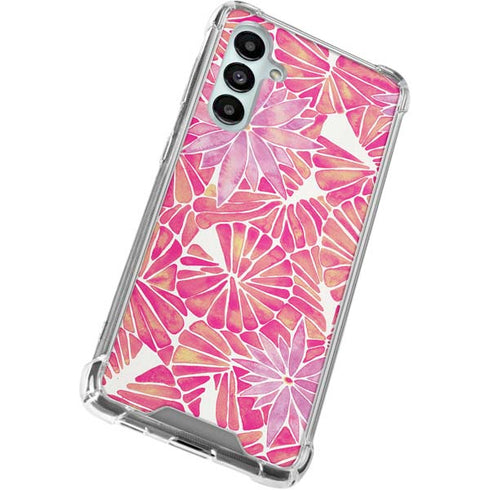 Pink Water Lilies by Cat Coq Galaxy A16 5G Clear Case