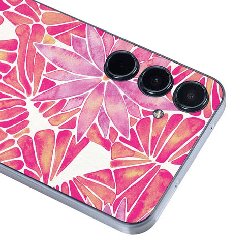 Pink Water Lilies by Cat Coq Galaxy A35 5G Skin