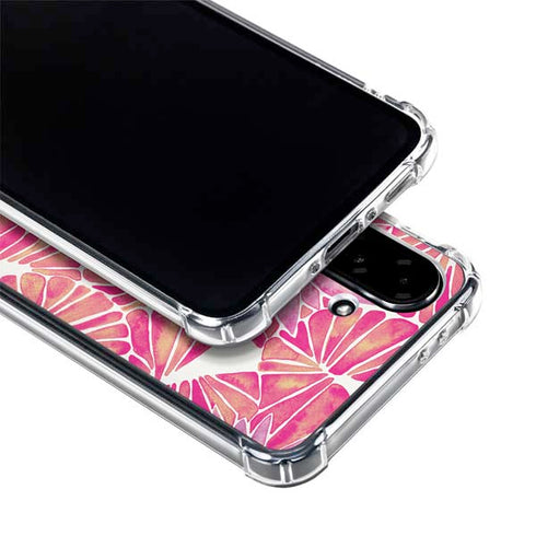Pink Water Lilies by Cat Coq Galaxy A36 5G Clear Case