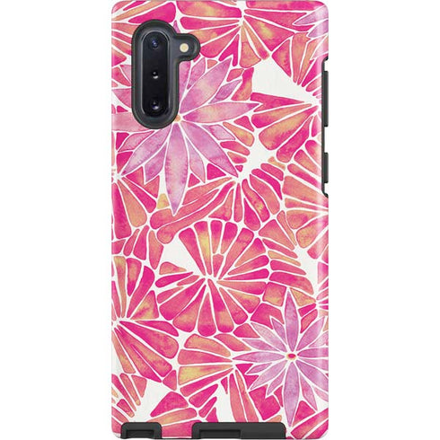 Pink Water Lilies by Cat Coq Galaxy Cases
