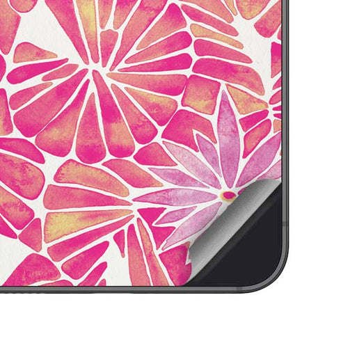 Pink Water Lilies by Cat Coq Galaxy S25 Plus Skin