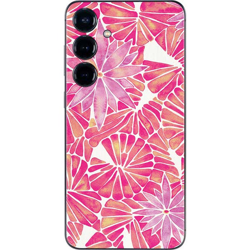 Pink Water Lilies by Cat Coq Galaxy S24 Skin