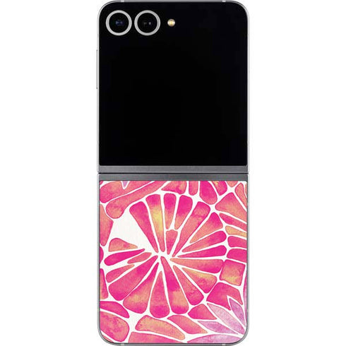 Pink Water Lilies by Cat Coq Galaxy Z Flip6 Skin