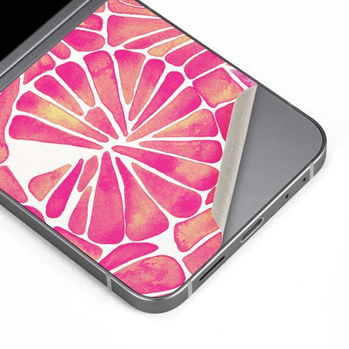 Pink Water Lilies by Cat Coq Galaxy Z Flip6 Skin