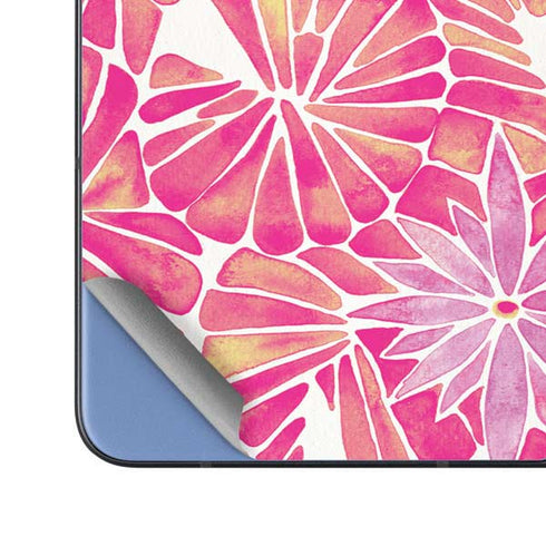 Pink Water Lilies by Cat Coq Galaxy Z Fold5 5G Skin