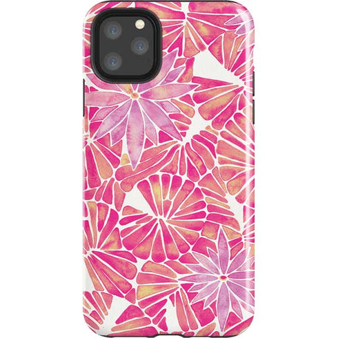 Pink Water Lilies by Cat Coq iPhone Cases