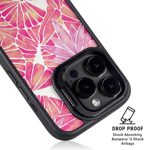 Pink Water Lilies by Cat Coq iPhone 13 Pro Max Kickstand Case