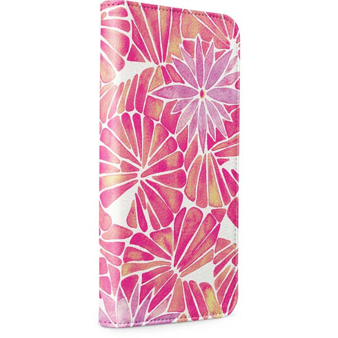 Pink Water Lilies by Cat Coq iPhone 15 Folio Case