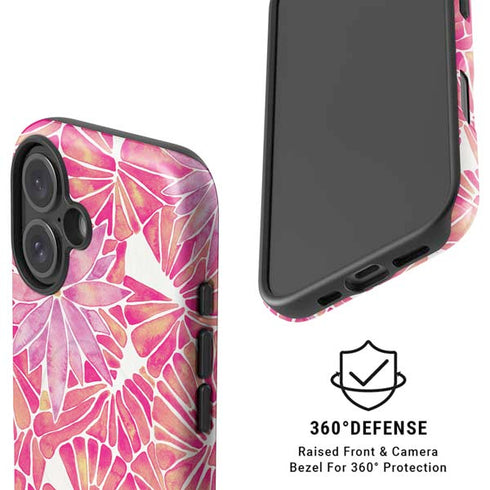 Pink Water Lilies by Cat Coq iPhone 16 Magsafe Impact Case