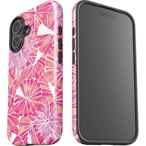Pink Water Lilies by Cat Coq iPhone 16 Plus Impact Case