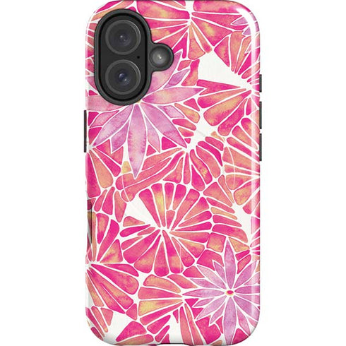 Pink Water Lilies by Cat Coq iPhone 16 Plus Magsafe Impact Case