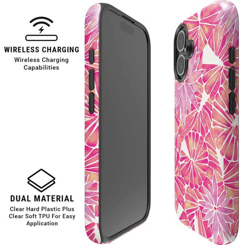 Pink Water Lilies by Cat Coq iPhone 16 Plus Magsafe Impact Case