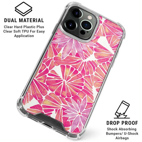 Pink Water Lilies by Cat Coq iPhone 16 Pro Clear Case