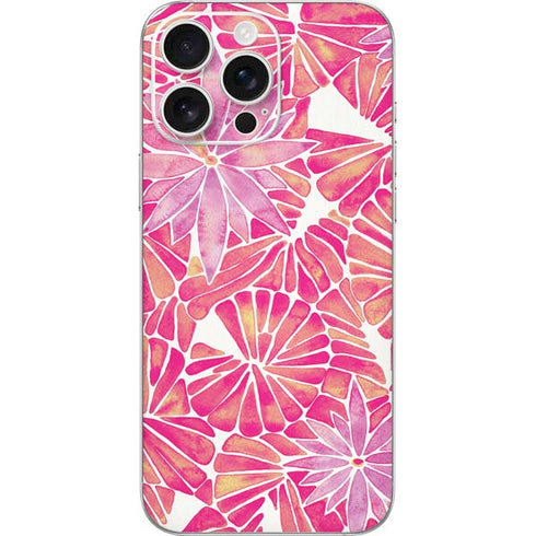 Pink Water Lilies by Cat Coq iPhone 16 Pro Max Skin
