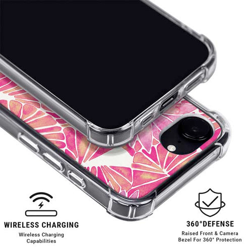 Pink Water Lilies by Cat Coq iPhone 16e Clear Case
