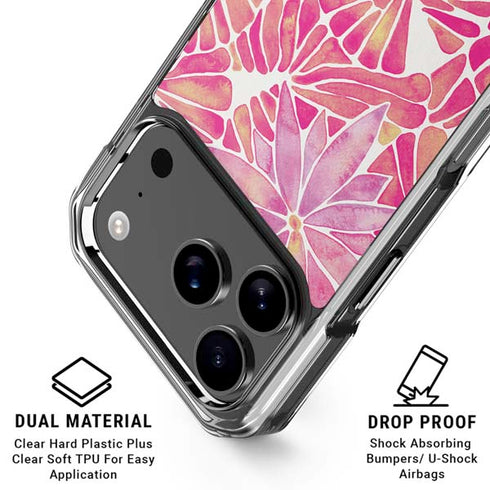 Pink Water Lilies by Cat Coq iPhone 18 Pro Clear Case