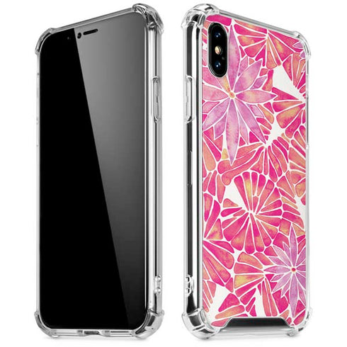 Pink Water Lilies by Cat Coq iPhone X/XS Clear Case
