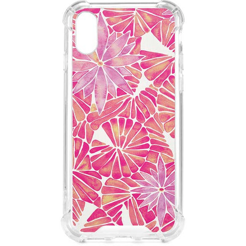 Pink Water Lilies by Cat Coq iPhone XS Clear Case