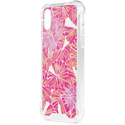 Pink Water Lilies by Cat Coq iPhone XS Clear Case