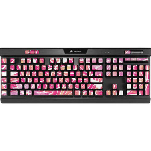 Pink Water Lilies by Cat Coq K95 RGB PLATINUM Mechanical Gaming Keyboard Skin