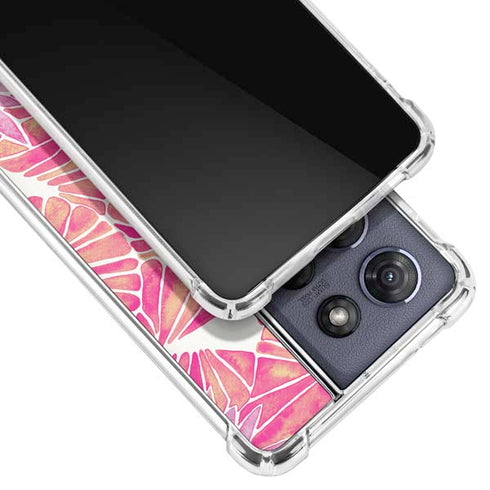 Pink Water Lilies by Cat Coq Moto G 5G (2025) Clear Case