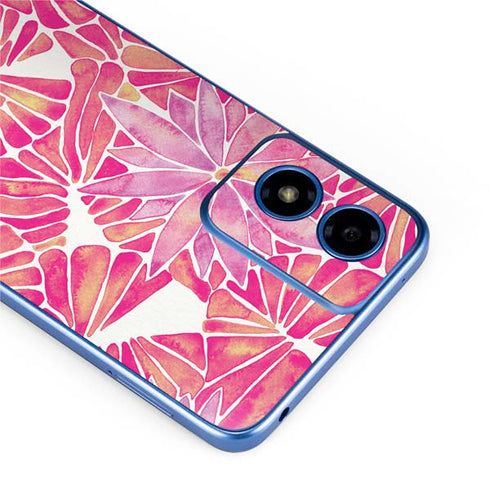 Pink Water Lilies by Cat Coq Moto G Play 4G (2024) Skin