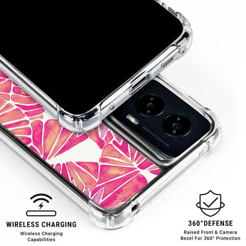 Pink Water Lilies by Cat Coq Moto G Power 5G (2024) Clear Case