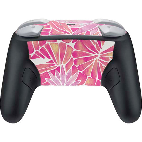 Pink Water Lilies by Cat Coq Nintendo Switch 2 (2025) Pro Controller Skin