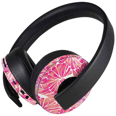 Pink Water Lilies by Cat Coq PlayStation 4 Gold Wireless Headset Skin