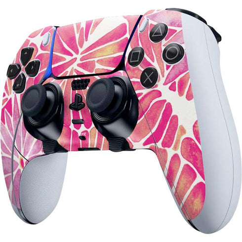 Cat Coq Pink Water Lilies PS5 DualSense Edge Pro Controller Skin