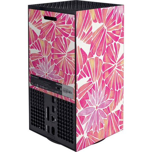 Pink Water Lilies by Cat Coq XBox Series X Digital Edition Bundle Skin