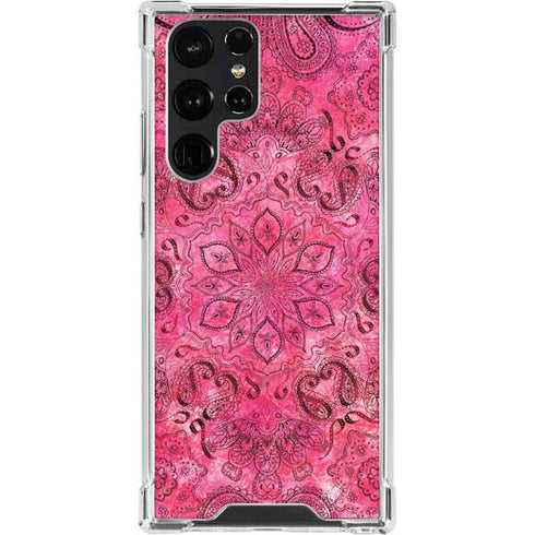 Pink Zen Ginseng Galaxy S23 Ultra Clear Case
