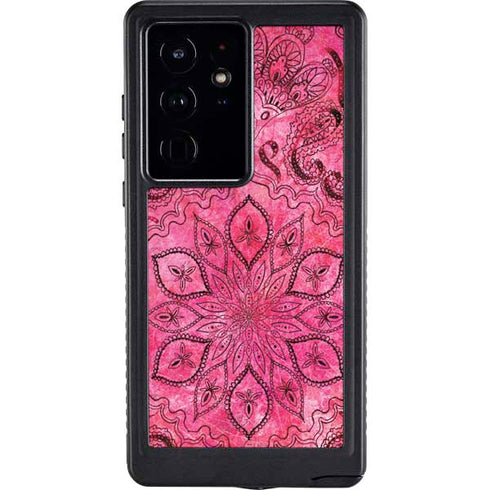 Pink Zen Ginseng Galaxy S24 Ultra Waterproof Case