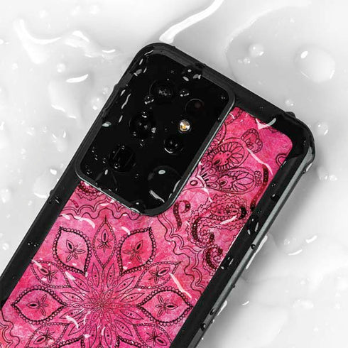 Pink Zen Ginseng Galaxy S24 Ultra Waterproof Case
