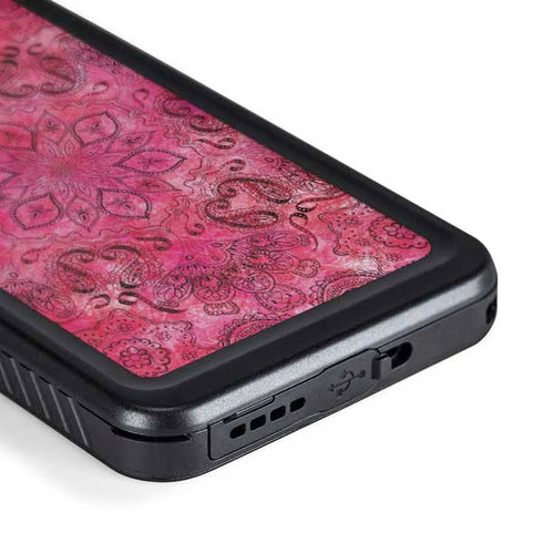 Pink Zen Ginseng Galaxy S24 Waterproof Case