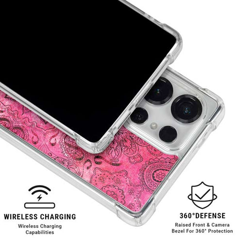 Pink Zen Ginseng Galaxy S25 Ultra Clear Case